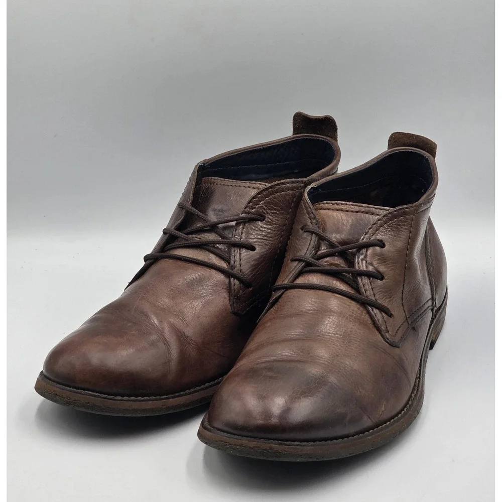 Cole Haan Men's Brown Leather Ankle Chukka Boots C10889 Size 10.5 M